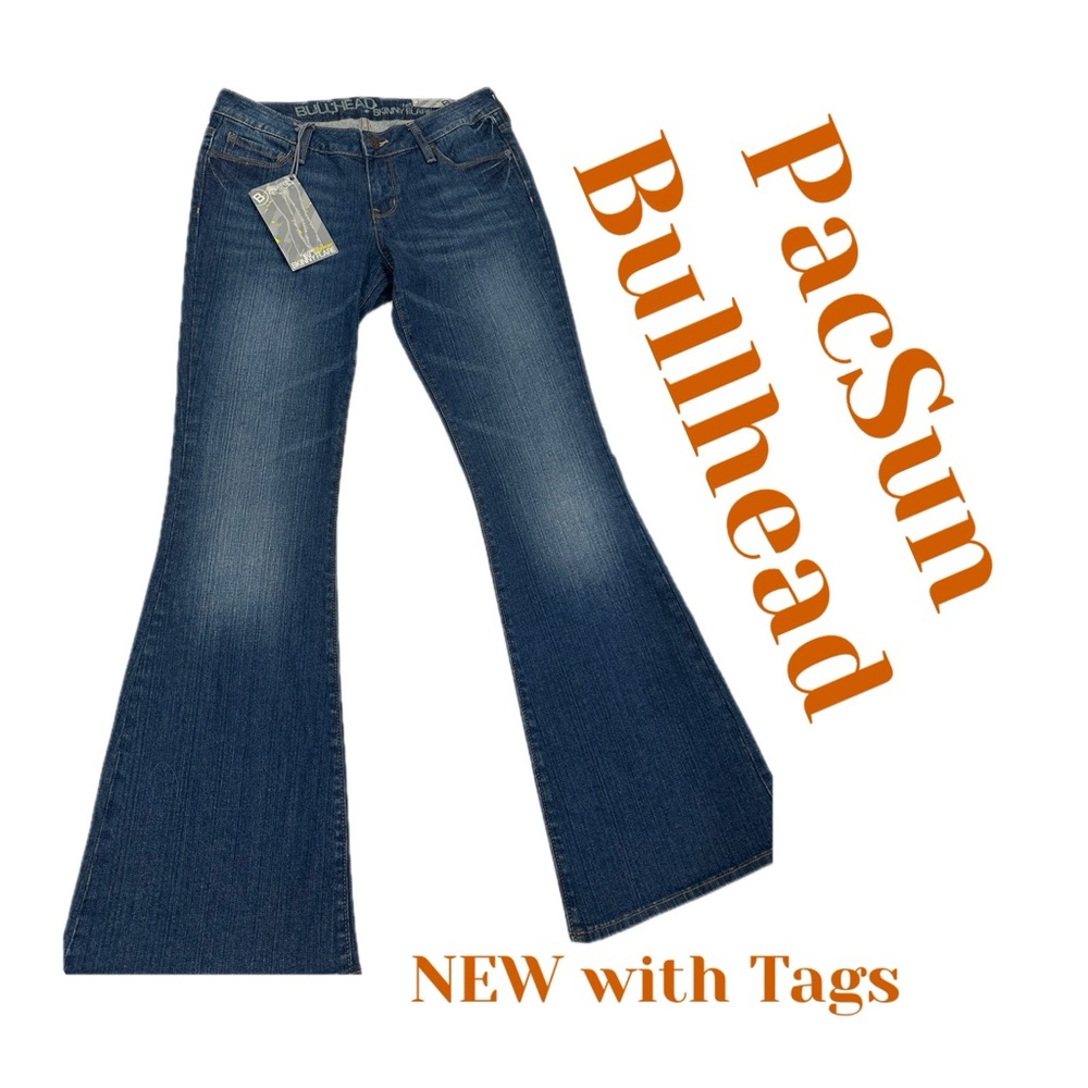 NWT Bullhead Dark Blue skinny Flare‎ Jeans